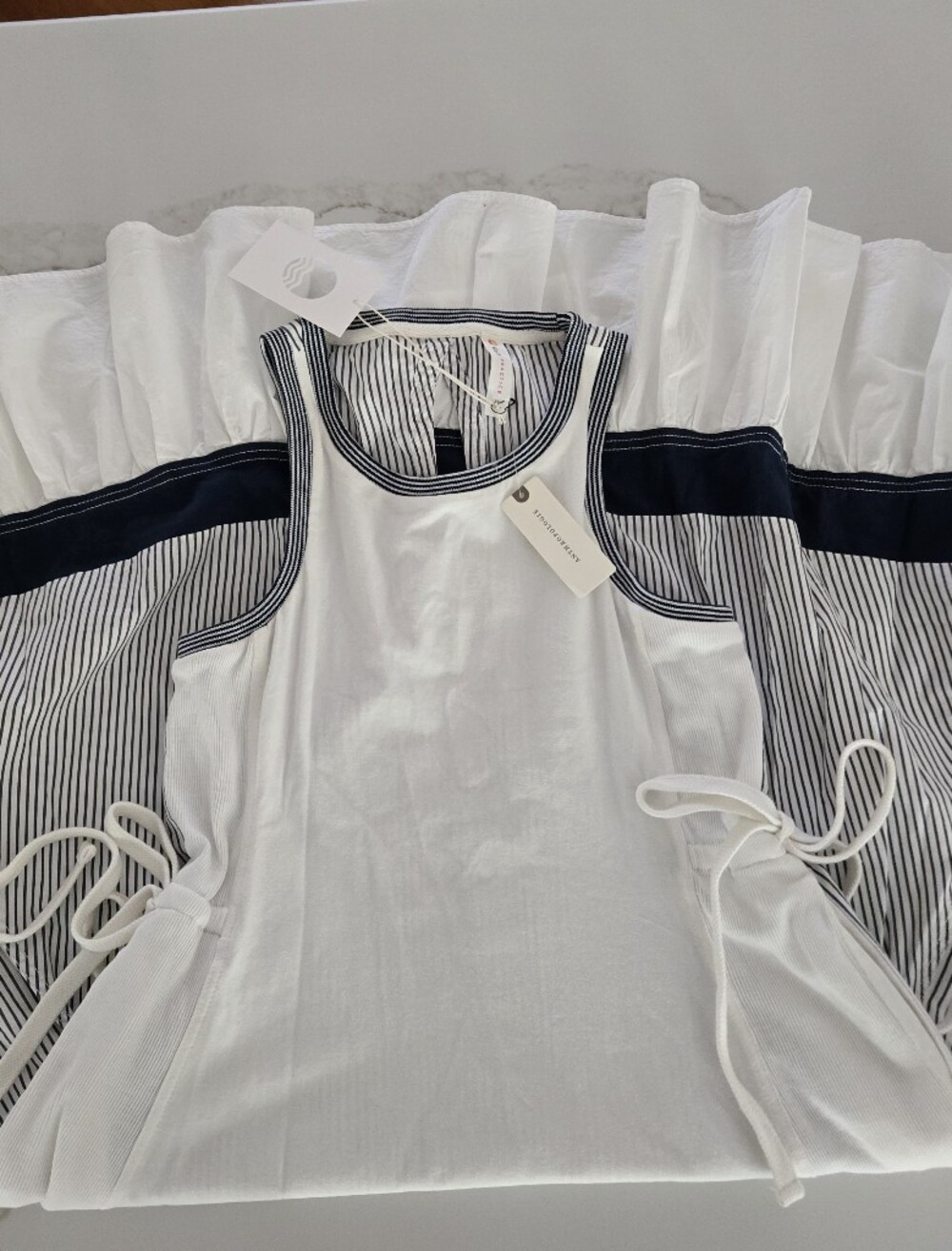 NWT Daily Practice Ball Toss Pleated Midi Tank Dress - Picture 4 of 7